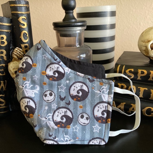 100% Cotton Jack Skeleton Face Mask - Picture 1 of 2